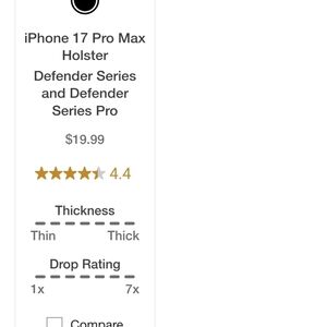 OtterBox Black iPhone Holster for Defender Series